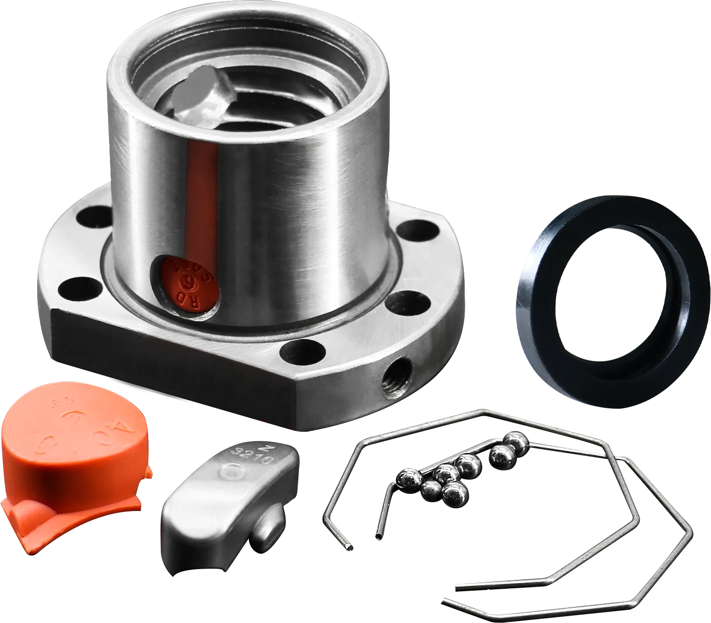 HLTNC C7 C5 اليد اليسرى SFU1605 تخصيص الطول مع شفة كرة واحدة الجوز لوحدة الدليل الخطي باستخدام الحاسب الآلي الكرة اللولبية #4