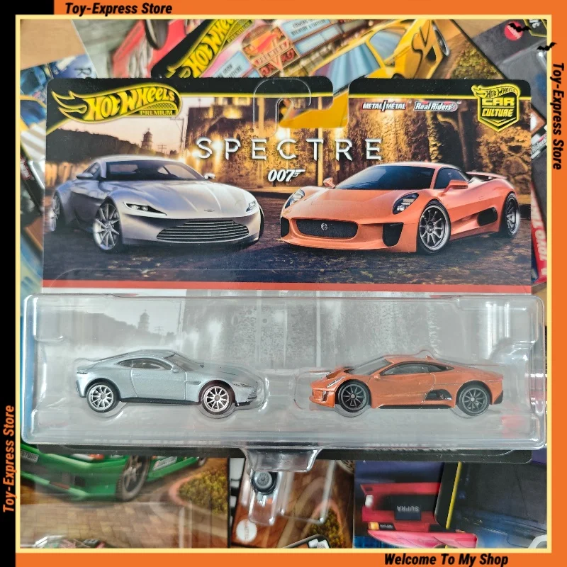 

Hot Wheels Premium 2025 Car Culture 2-Packs Hotwheels 2025 1/64 Car Model Aston Martin DB10 Jaguar C-X75 Collectible Kids Toys