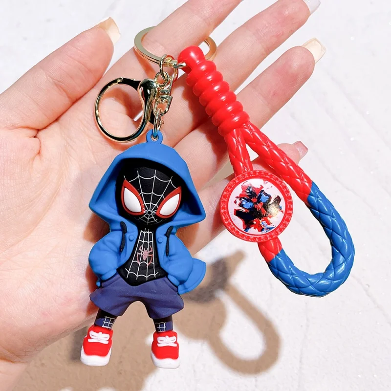Cartoon Spider Man Silicone Keychain Marvel Superhero Bag Pendant Gift, Can be Used for Keychain Gifts - view 4