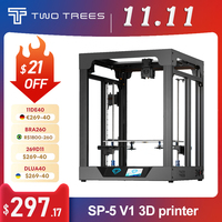 Twotrees FDM 3D Printer SP-5 V1.1 Core XY FDM Hotbed PEI Large Printing 300*300*330MM Silent Motherboard Carborundum Dual Z Axis