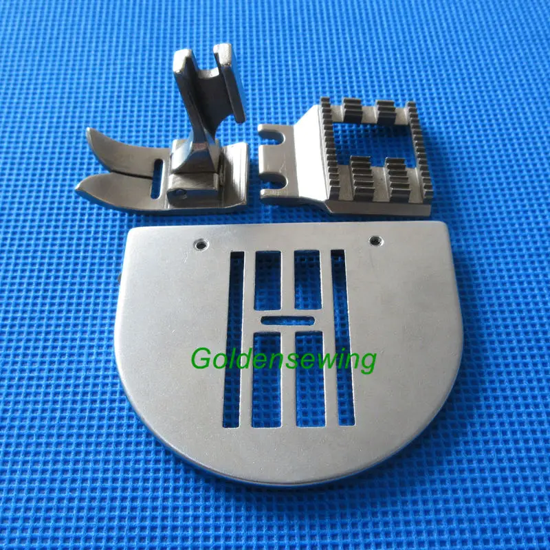 Placa de presión, alimentador y pie prensador para máquina zigzag Brother TZ1-B651 B652