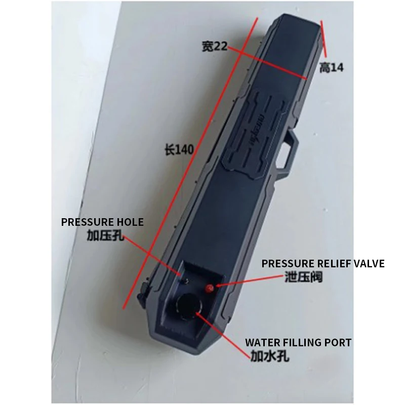 Camping water tank outdoor car universal water tank aluminum alloy with pressurized water tank roof outdoor water tank
