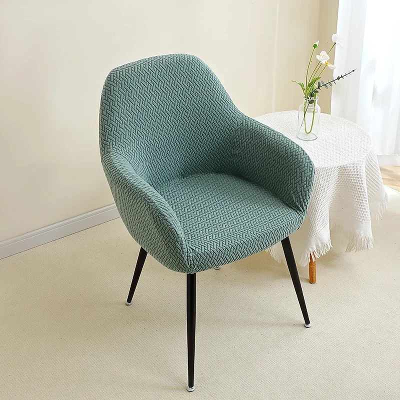 1/2 stücke Jacquard Stuhlhussen Hohe Arm Esszimmer Stuhl Abdeckung Elastische Stuhl Sitz Schonbezug Schutz für Hochzeit Wohnzimmer hause – Detail 13
