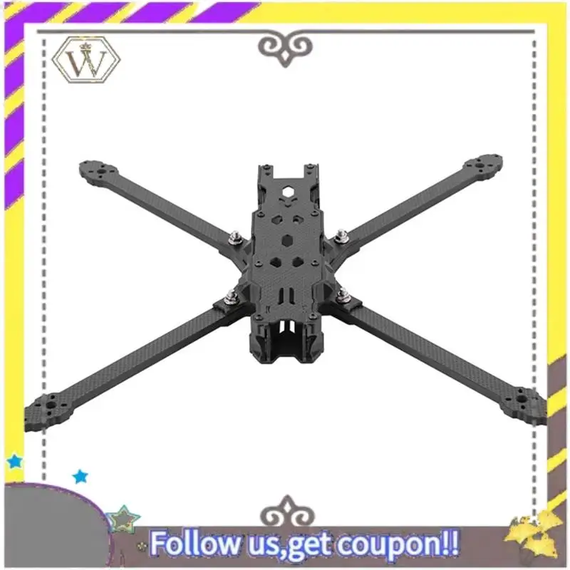 AU33-X10 10-Inch Carbon Fiber Frame Drone Kit 440Mm Wheelbase Withside Panels FPV Drone Positive X-Row Racks