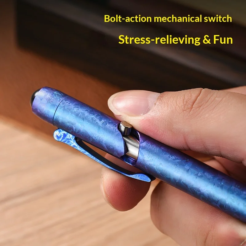 Ceramic Bead Massage Tactical Pen Outdoor Portable Self-Defense Window-Breaking Titanium Alloy Camping Pen ZSB052