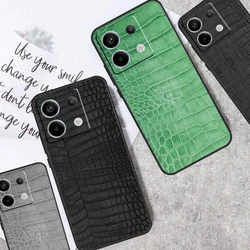 Crocodile Pattern Print Case For Redmi Note 13 Pro 9 10 11 12 Pro Plus 9S 10S 11S 12S Cover For Redmi 12C 10C 13C