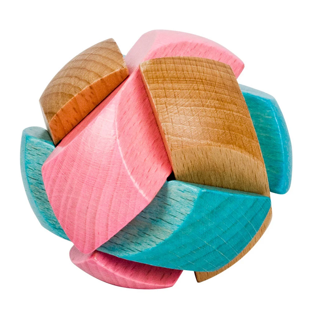 Football Wooden Puzzle Brain Teaser Game For Kids Adults Stress Relief Intelligence Hand Eye Coordination