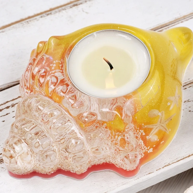 Silicone Ocean Shell Mold for Resin Plaster Cement Tray Craft Making E0BF