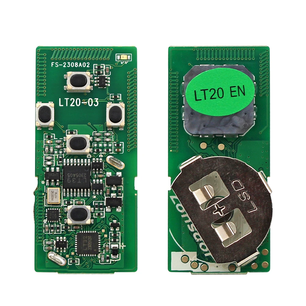 Lonsdor LT20-03 312/314.35/315.12/433.92MHz inteligentny klucz PCB 8A + 4D dla Toyota Subaru regulowana obsługa częstotliwości 0780 0500 0091