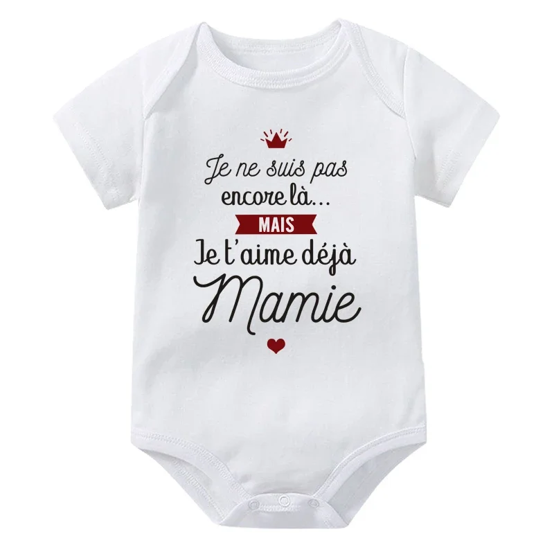I Love You Grandma Newborn Baby Rompers Summer Bodysuits Announcement Pregnancy Infant Toddler Clothes New Grandma Gifts