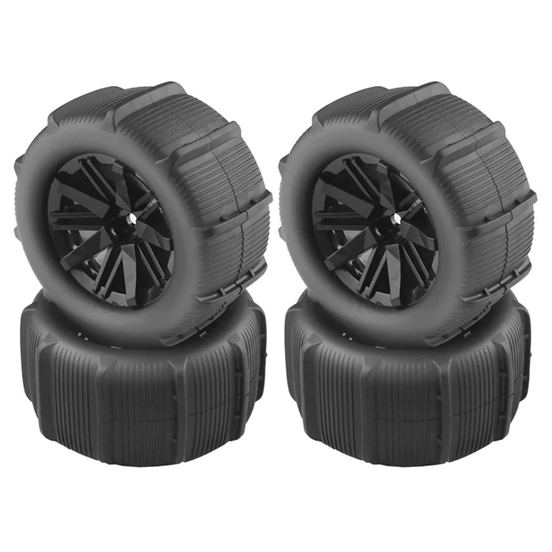 BEDW-4Pcs 80Mm Snow Sand Tire Wheel Parts For SCY 16101 16102 Pro Wltoys 144001 144010 12428 124019 HBX 16889 SG1601 MJX H16 162