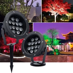 LED Outdoor Spotlight DC12V AC220V110V Floodlight Garden Landscape Wall Wash Lighting IP67 Rates Tree Grasses Backyard Lawn Lamp