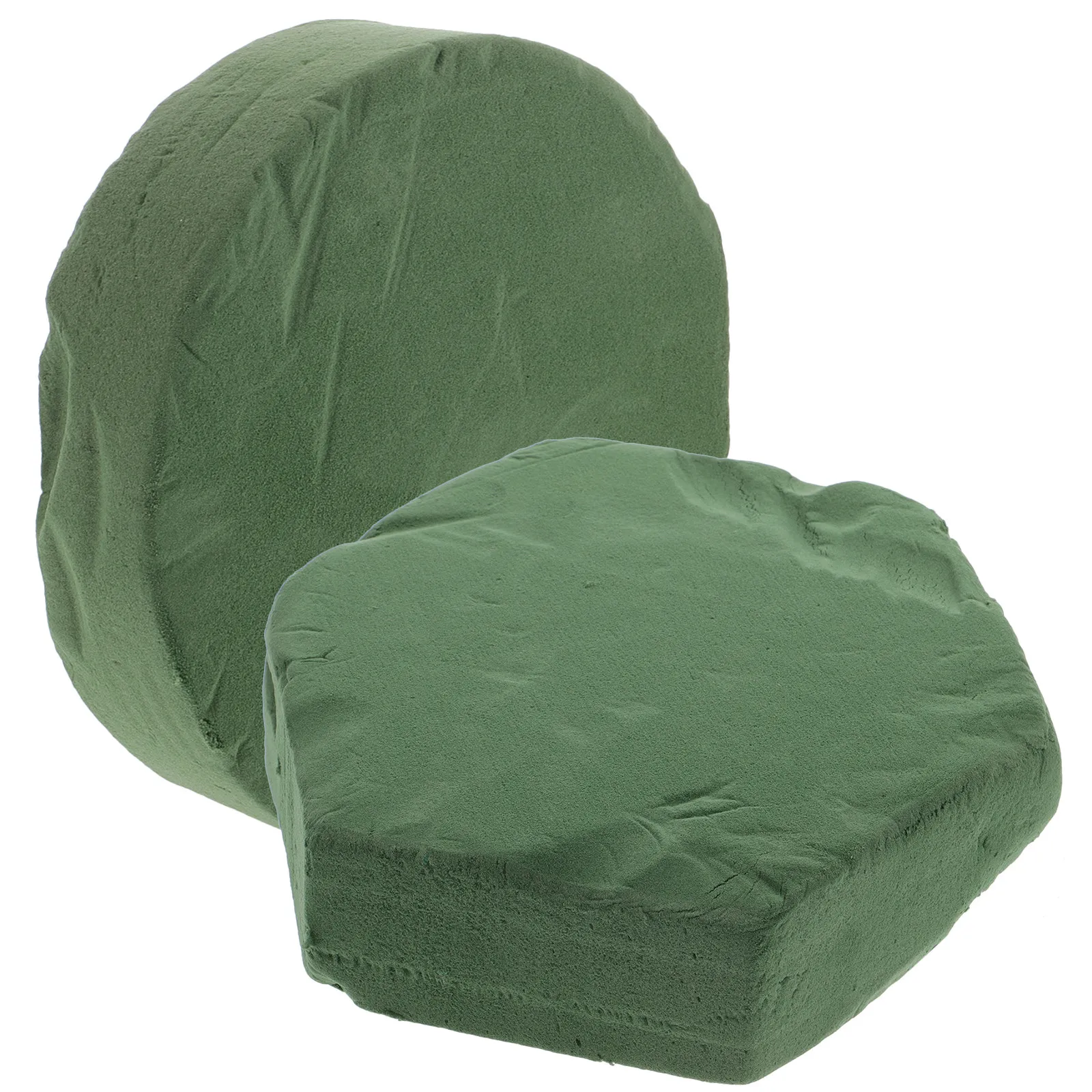 

2Pcs Floral Mud Blocks Lightweight Flower Arrangement Bases with Excellent Water Absorption for Flower Decor Bowl Use