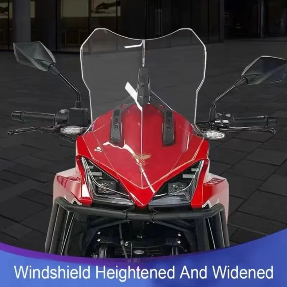 Fit Morini X Cape 650 Motorcycle Heightening Widening Windshield Windscreen Wind Screen Deflector For Morini X-Cape 650 XCape