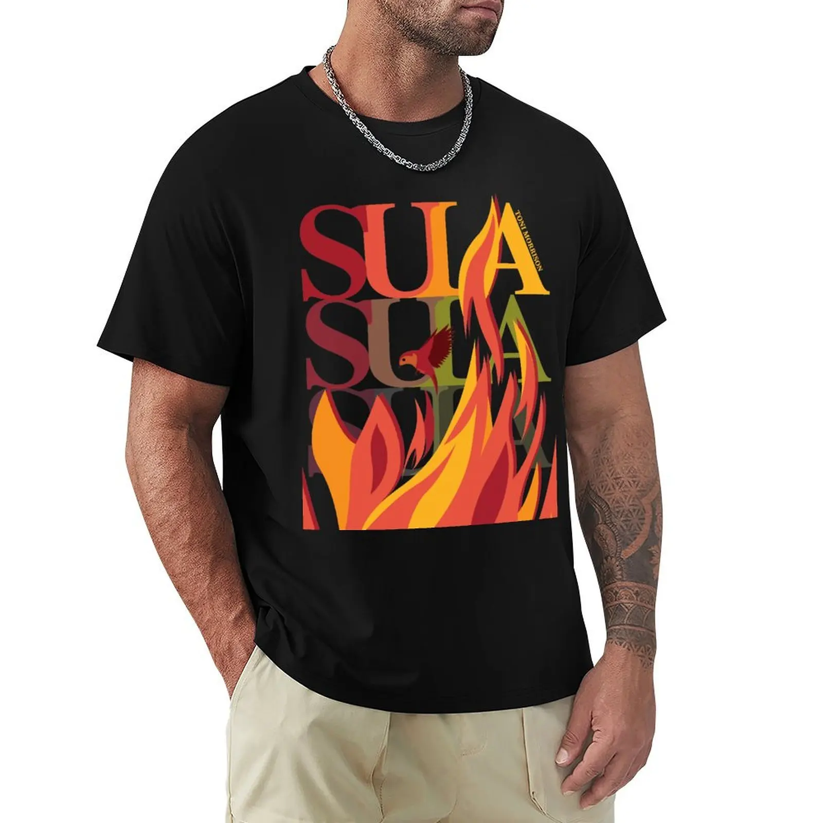 Camiseta con diseño minimalista de Toni Morrison Sula, camiseta con estampado moderno para hombre