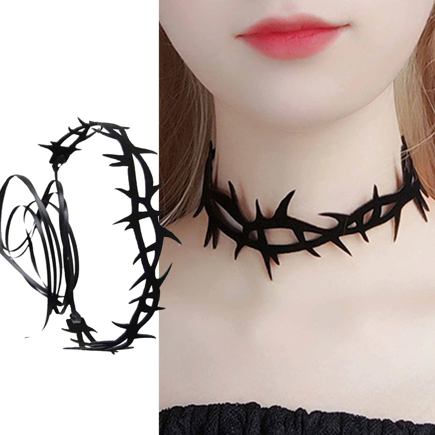 Fashion Korean Velvet Choker Necklace For Women Vintage Sexy Lace Necklace With Ribbon Bow Gothic Girl Neck Jewelry Accessories