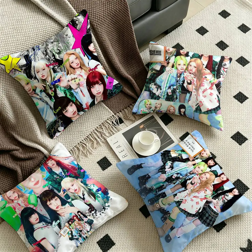 Girl group U-Unchild Pillowcase toon Gift Cushion Cover Bedroom Home Sofa Chair Seat Decor pillow case