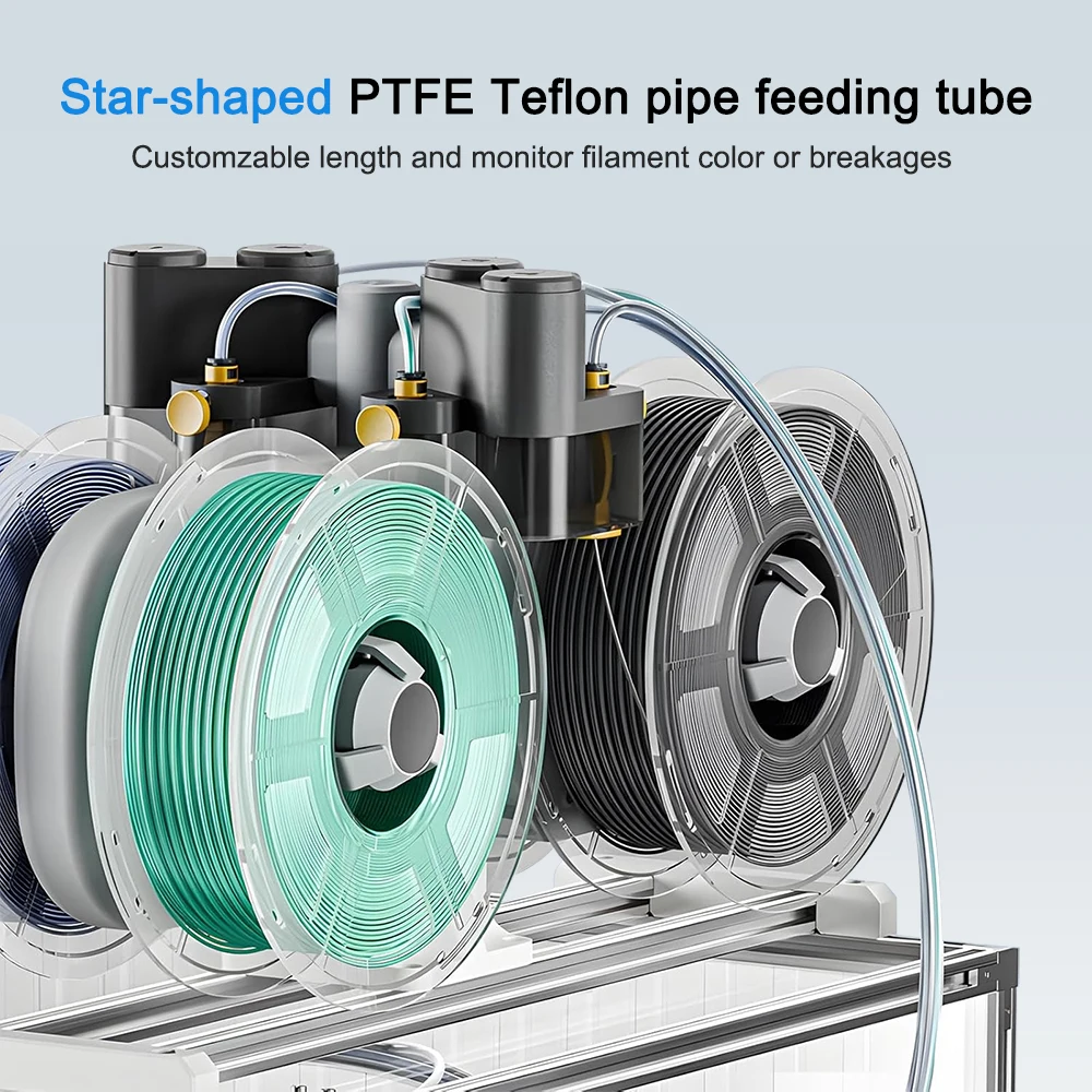 Sternförmiges PTFE-Rohr für Bambu Lab, Creality Voron, Anycubic, 4 mm Außendurchmesser, geringer Widerstand, hohe Temperaturbeständigkeit. – Detail 5