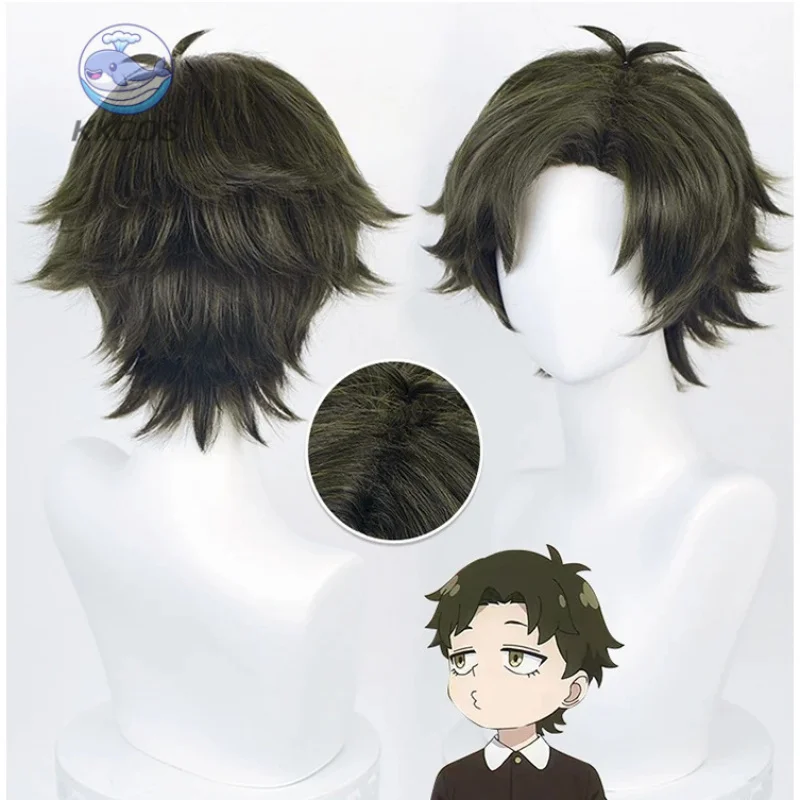 داميان ديزموند تأثيري جاسوس الأسرة تأثيري حلي شعر مستعار هالوين كوميك كون حفلة لعب الأدوار الزي عباءة للأطفال البالغين