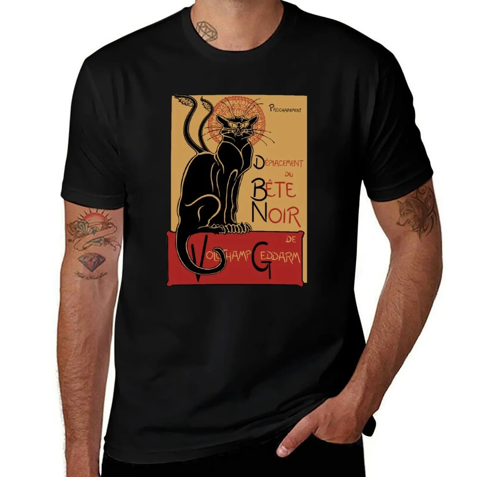 Displacer Noir T-Shirt Casual Holiday Short Sleeve Tee
