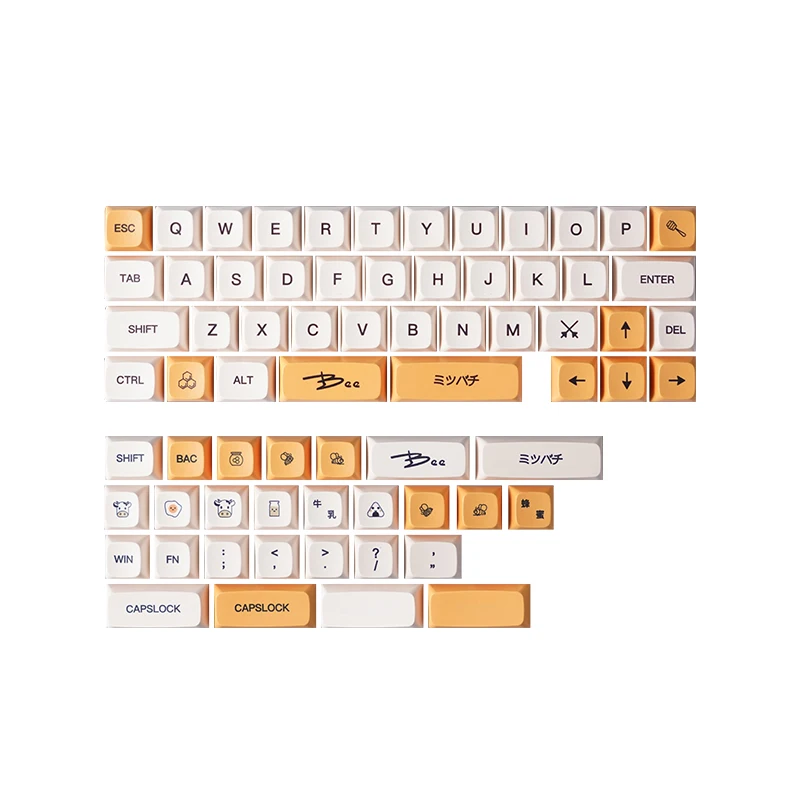 idobao PBT Keycaps %40 Düzen Mekanik Klavye Kapakları Boya süblimasyon Pembe/Siyah/Mor/Turuncu/Gri Kiraz/XDA/MA Keycaps Kiti