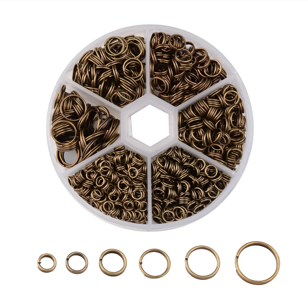 

4-10mm Iron Ring Double Ring Closing Ring Buckle Handmade Ornaments Diy Accessories Earring Making Supplies