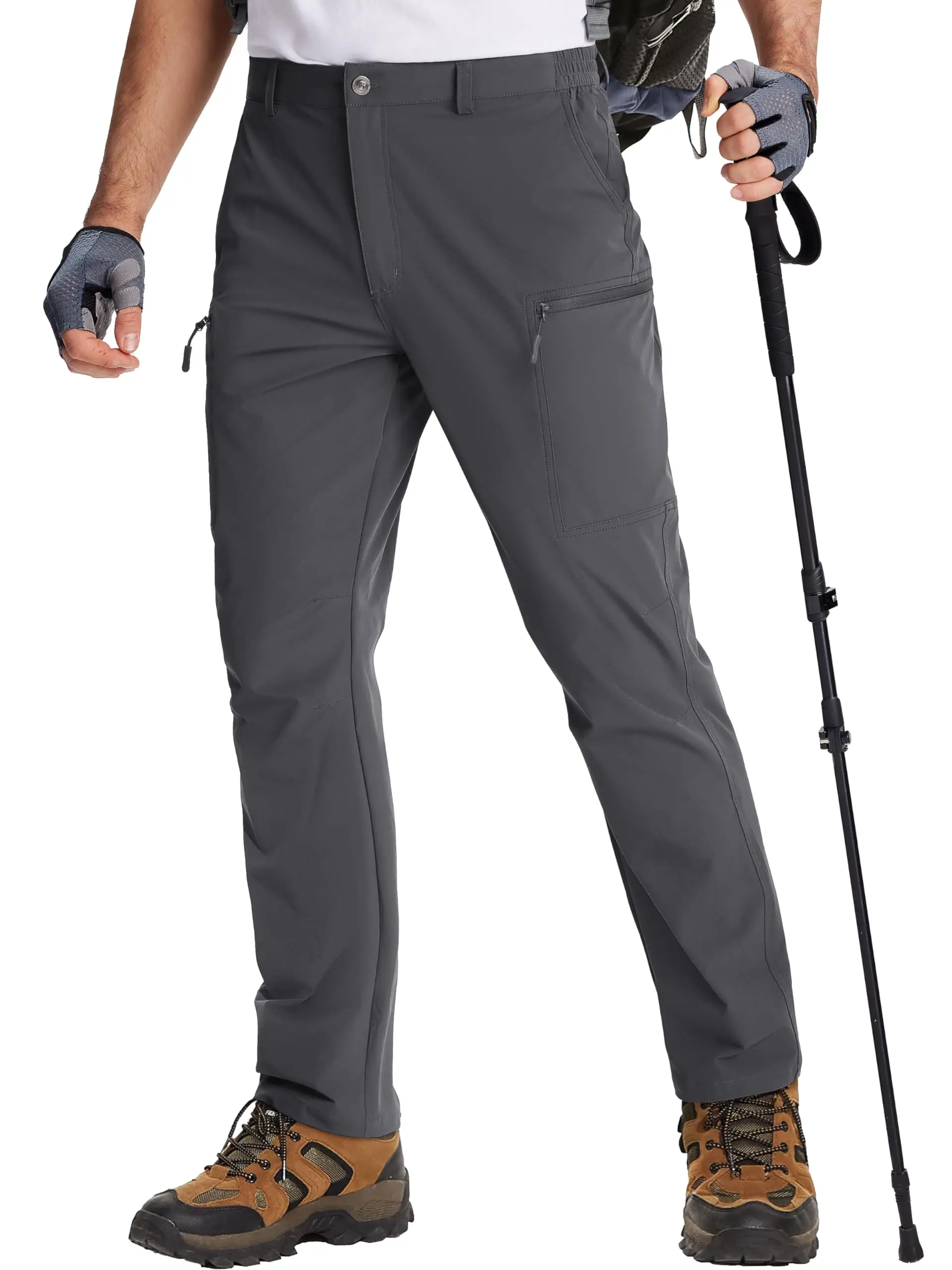 2026 New Waterproof Lightweight Hiking Pants Mens Ripstop Quick Dry Cargo Work Pant Outdoor Trekking Hard-wearing Trousers Male