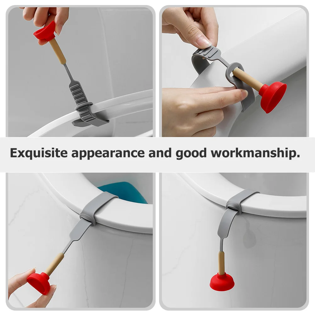 

2Pcs Toilet Lid Lifters Silicone Durable Handle for Touch Free Bathroom Use Toilet Cover Lifting Handle Hygiene Accessories