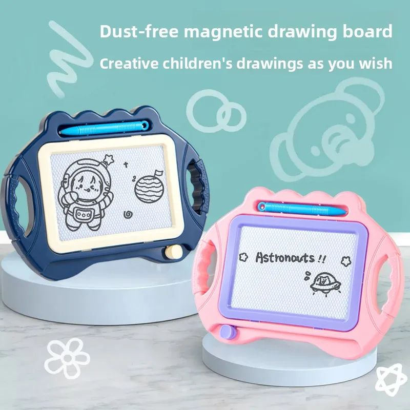 لوحة رسم كرتونية للأطفال، لوحة كتابة قابلة للمسح، لوحة خربش مغناطيسية، لعبة أطفال مونتيسوري تطور الإبداع