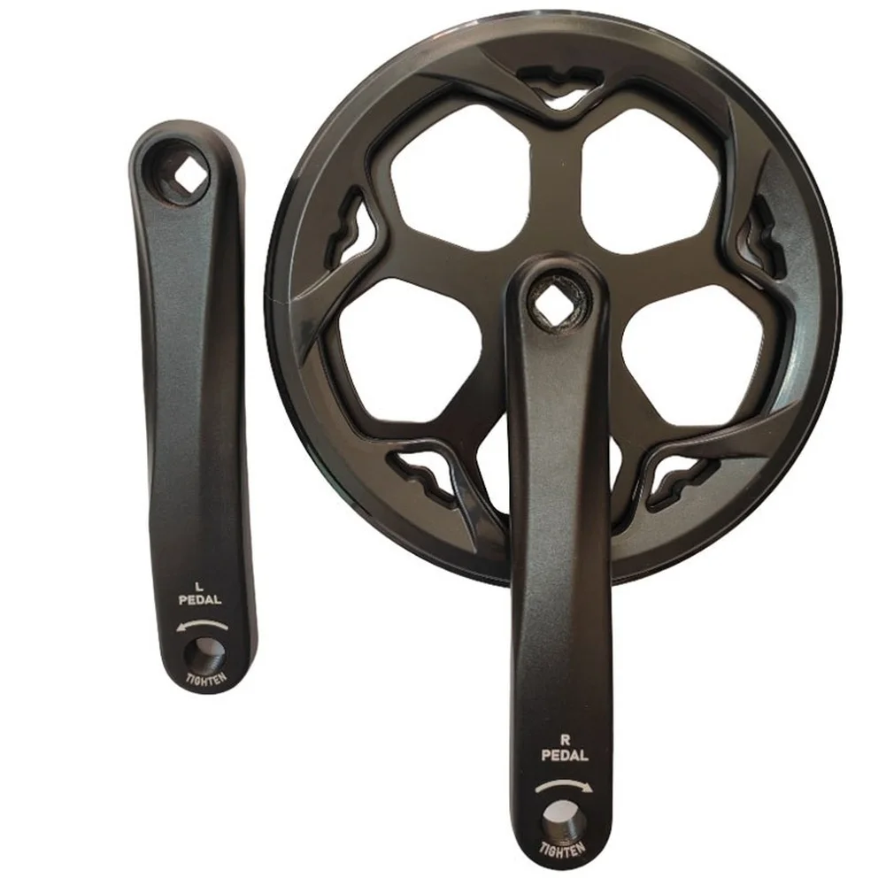 For Intense Pedaling 170mm 48T Bike Crankset Aluminum Bicycle Crankset 170mm Bike Cranks Lightweight Aluminum Alloy
