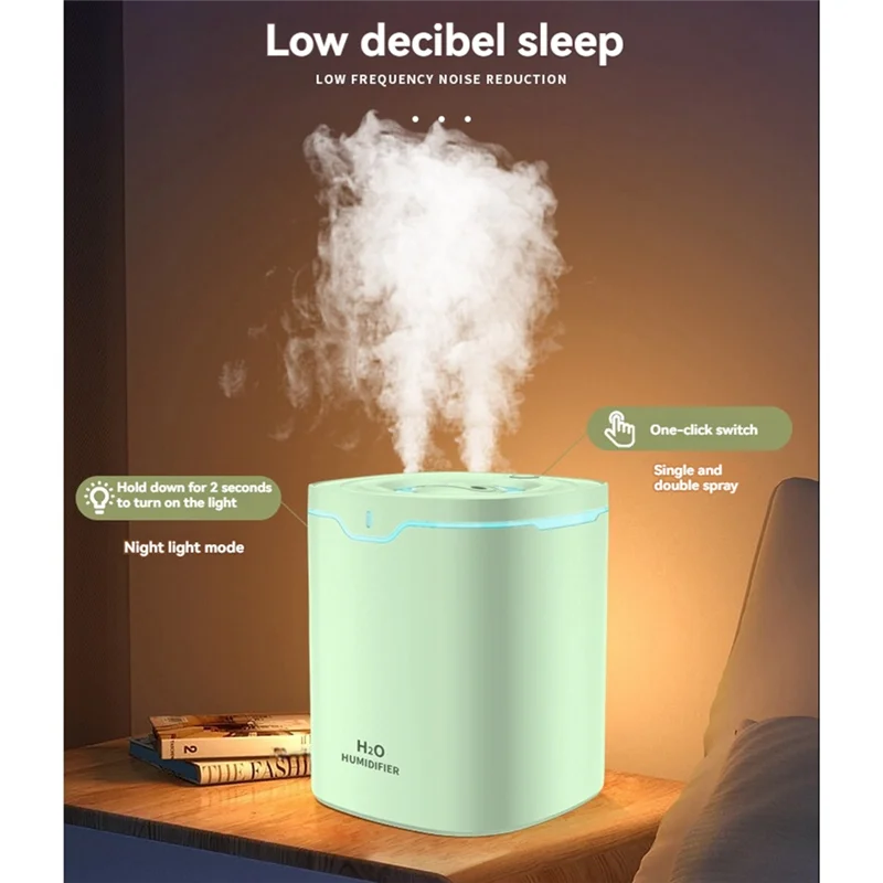 

B07B-Portable Mini Humidifier Cool Mist Humidifier Silent Operation, Humidity Control Forhome Andoffice