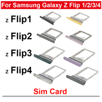 For Samsung Galaxy Z Flip 1 2 3 4 Z Flip2 Flip3 Flip4 Sim Card F7000 F7070 F7110 Sim Tray Holder Slot Repair Part