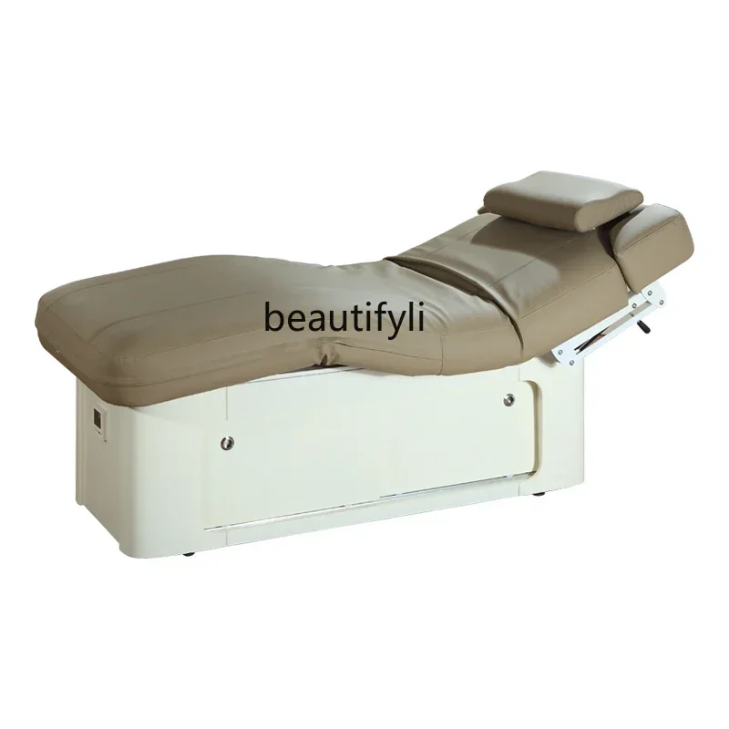 Widened Facial Bed Electric Lifting Constant Temperature Hydrotherapy Bed Massage Massage Therapy Bed Thickened Latex