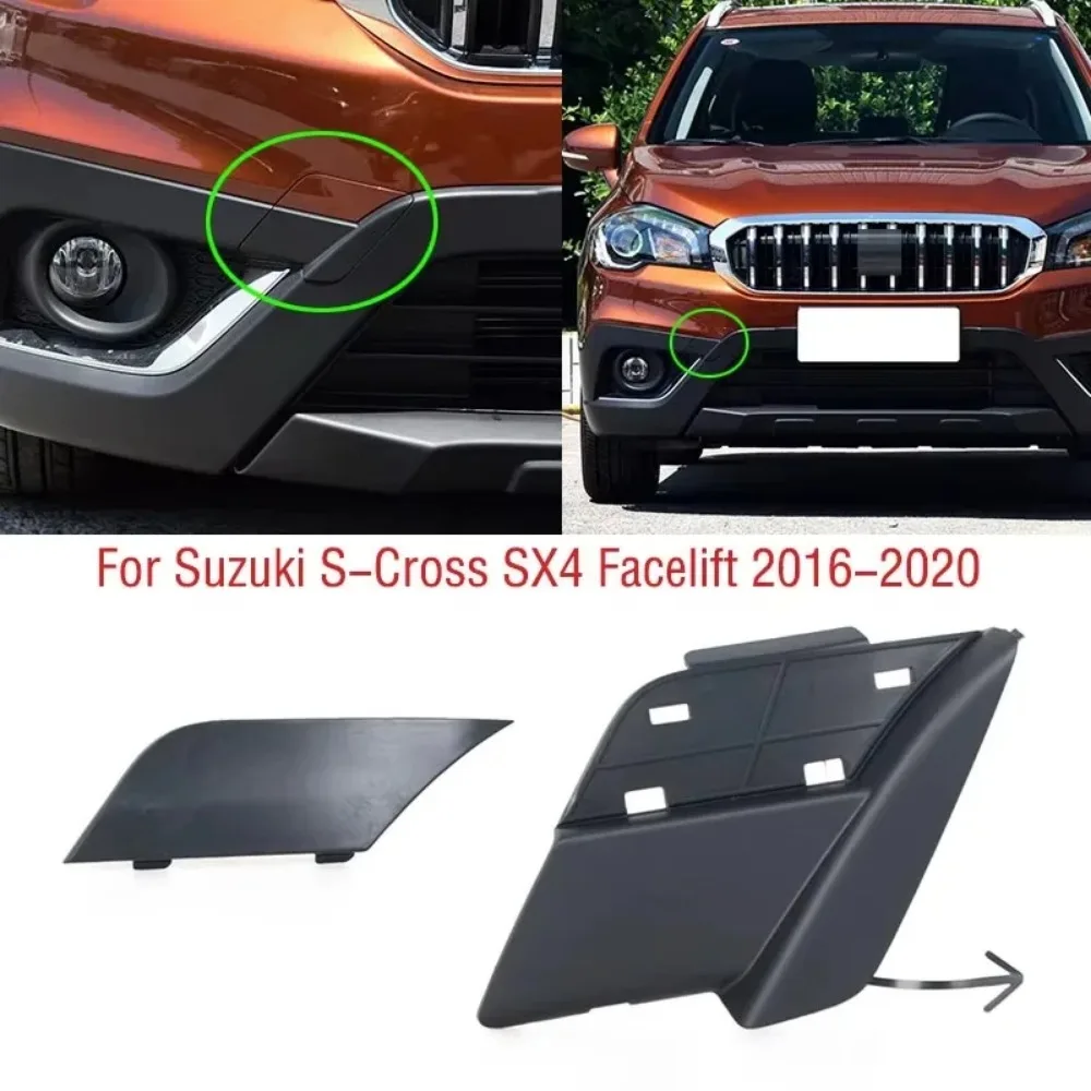 

For SX4 S-cross Cross 2016 2017 2018 2019 2020 Facelift Car Front Bumper Tow Hook Cover Cap Trailer Hauling Eye Cover Lid