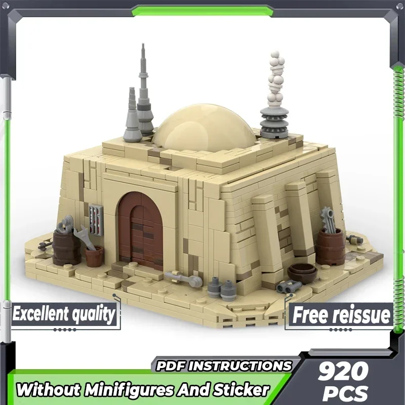 Moc Building Bricks Famous Star Movie Model Hut From Battlefront 2 Technology Modular Blocks Gift Christmas Toy DIY Set Assembly