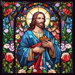 Huacan Diamond Embroidery Jesus Mosaic Rhinestones Diamond Painting Religion Christian Cross Stitch Home Decor