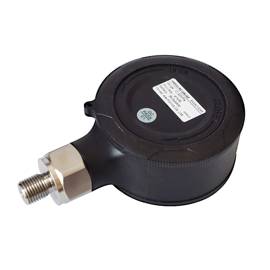 Digitale Drukmeter Nauwkeurigheid 1% Fs Voor Hydraulische Waterlucht Zuurstof Waterdichte Ip65 Diameter 80Mm