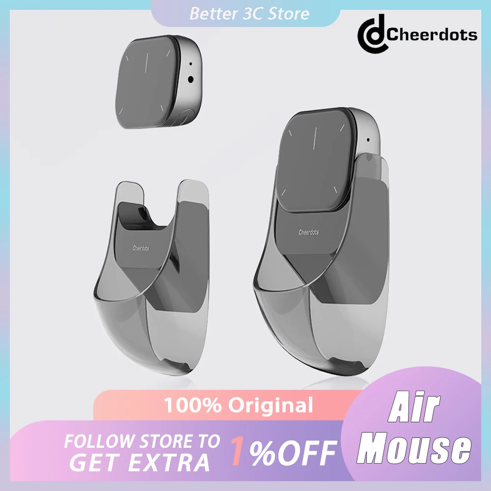 Cheerdots 2 Detachable Air Mouse Wireless Touchpad Laser AI All-in-one Bluetooth Mobile Mouse For Presenter Remote Control