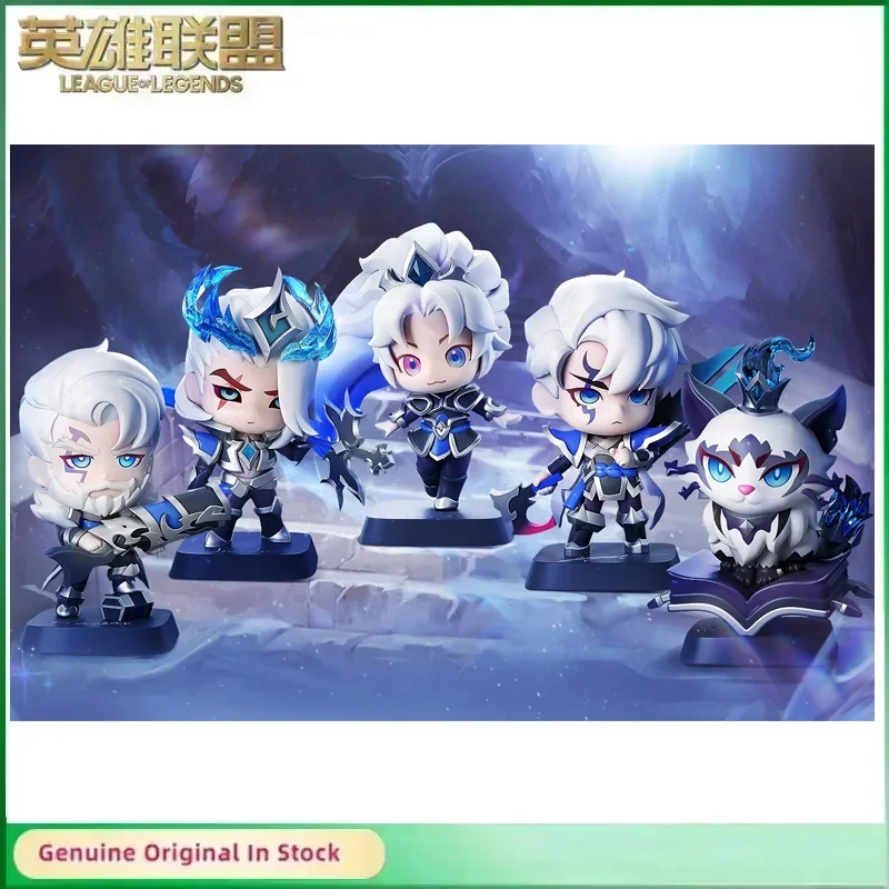 Original LOL League of Legends EDG Yuumi Zoe Viego Aphelios Mini Anime Action Figures Collectible Ornaments Model Gift