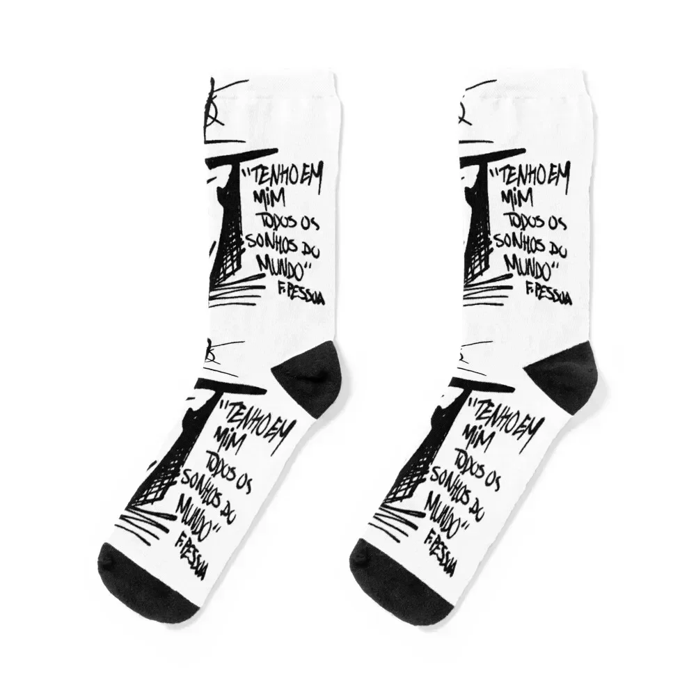 

Tenho em mim todo os sonhos do mundo Socks Sports funny gifts designer anti slip football Socks For Women Men's