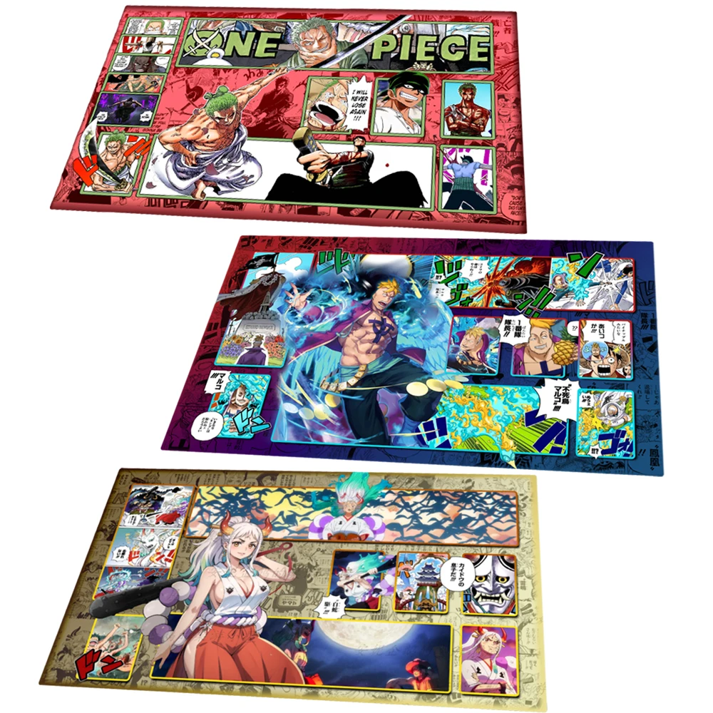 One Piece Marco Luffy Kaidou Ace Roronoa Zoro Sabo Edward Newgate Perona Anime Figure OPCG Custom Card Mat Desk Mouse Card Mat