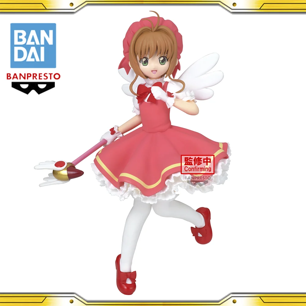 

В наличии оригинальные Bandai Banpresto Cardcaptor Sakura Clow Card Kinomoto Sakura ПВХ аниме фигурки модель игрушки коллекционные подарки