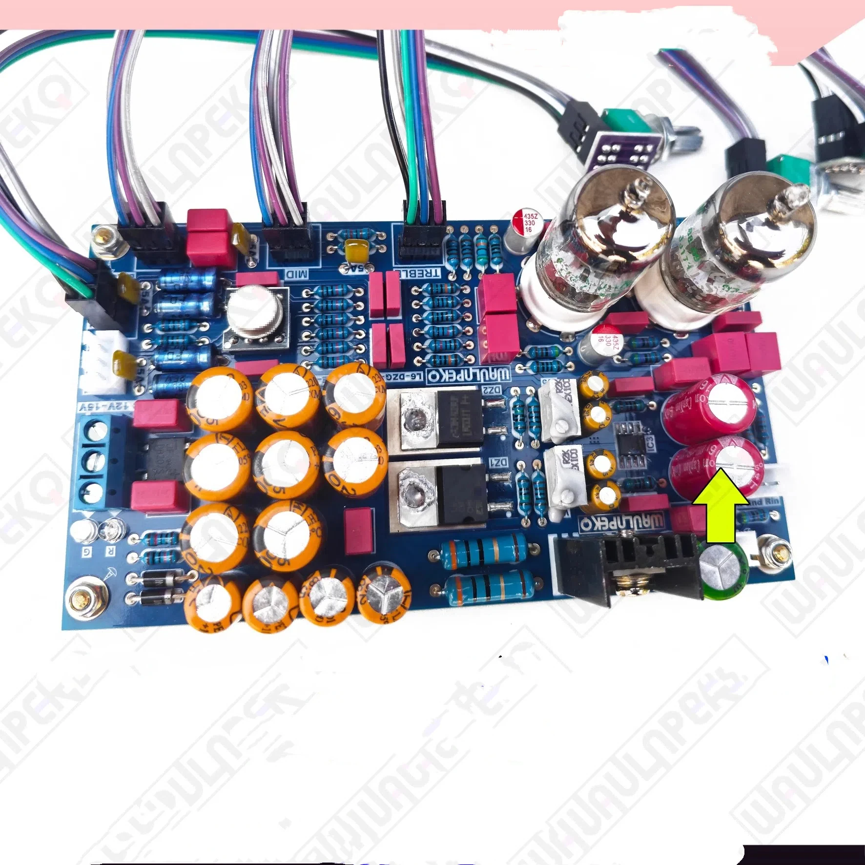 GHXAMP L6 Hi-Fi GE5725 Röhrenvorverstärker Tone Board Eisen versiegelt Operationsverstärker Warm Röhrensound mit Servo-Stromversorgung Dual AC15V – Detail 3