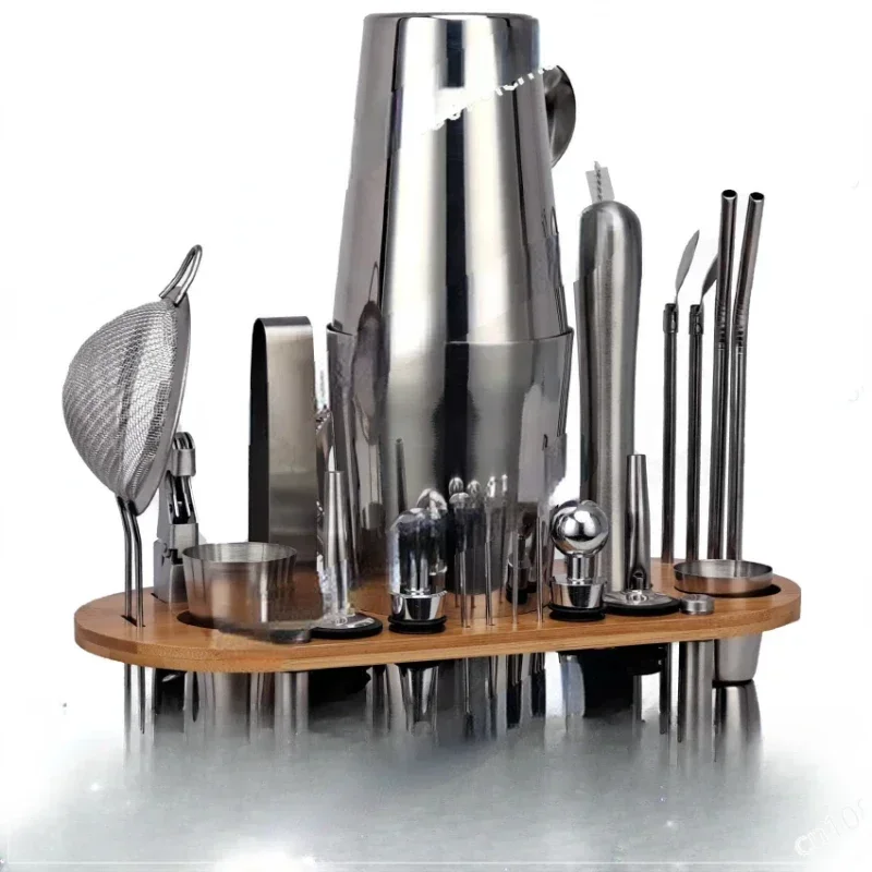 

Entry-level Stainless Steel 23 Piece Set of Cocktail Preparation Tools