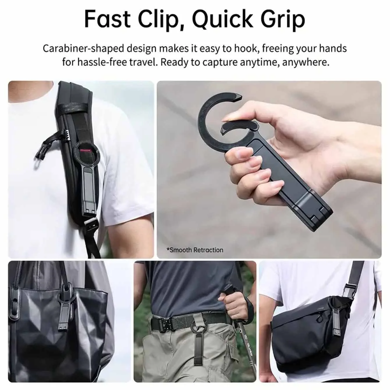Magnetic Bracket Mountaineering Buckle Desktop Display Multi-function Shooting Bracket Portable Live Tripod Mobile Phone Bracket