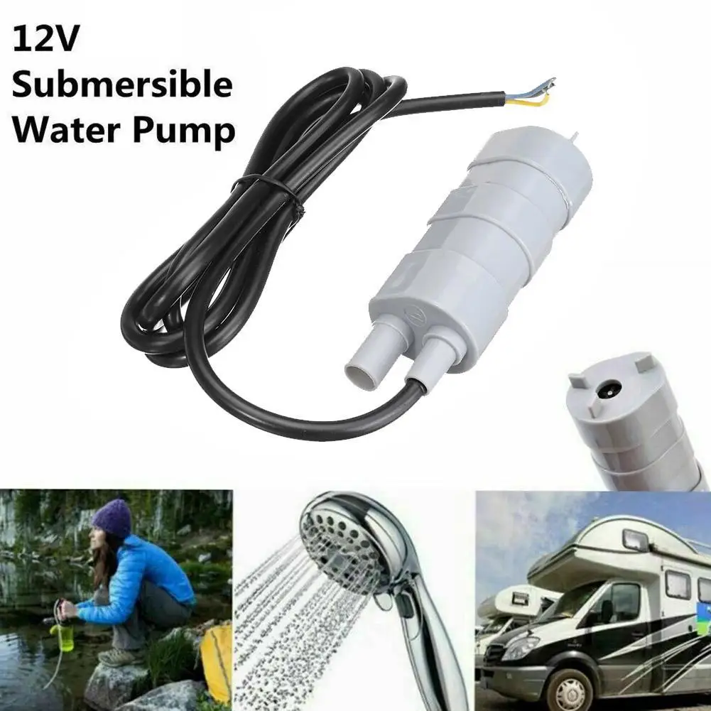 12V High Flow Submersible Water Pump - For Motorhome/Caravan/RV & Household Garden Use, Solves Low Water Pressure & Slow Water