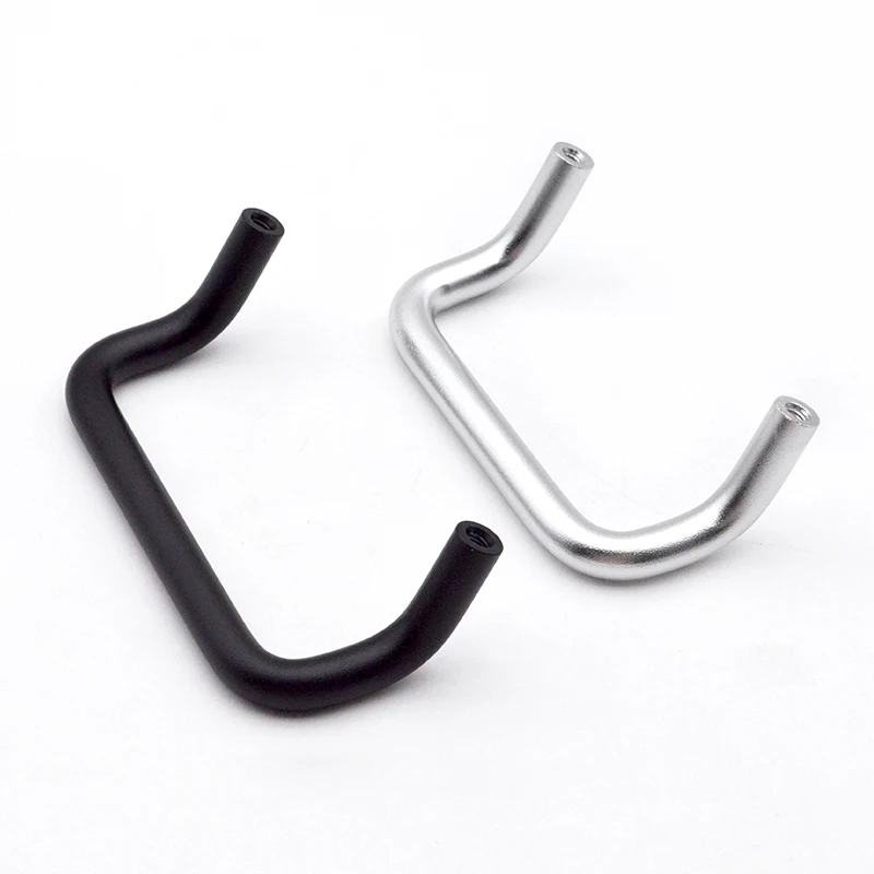 Industrial handle Aluminum alloy arc double bending angle bending door handle drawer cabinet door lock handle