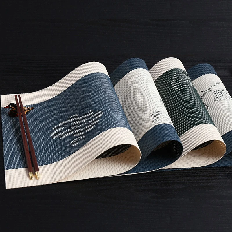 

National Style Table Mat Heat Insulation Waterproof and Hot Food Dish Mat Hotel Superior Sense of Western Placemat