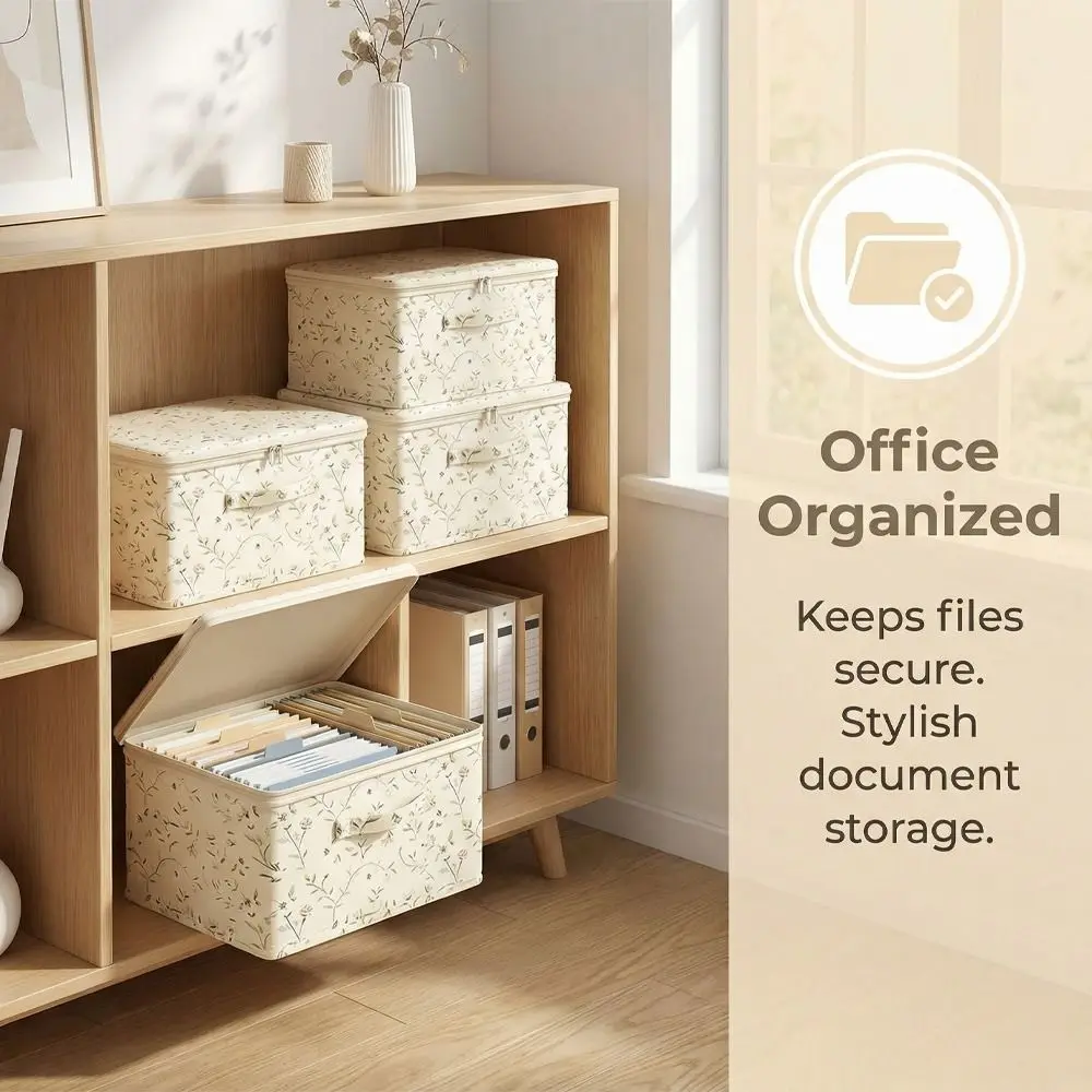 

Foldable Clothes Quilt Storage Box Space Saving Washable Toy Storage Box with Zipper Dustproof Wardrobe Storage Bins Dormitory