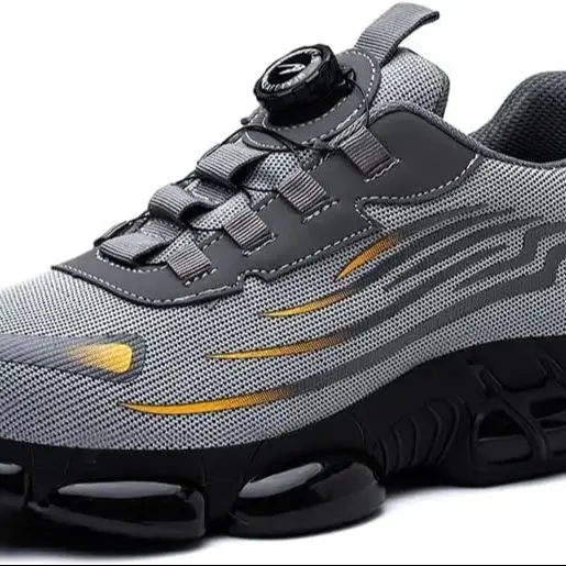 

New Work Safety Shoes 36-48 Size for Women Men,Mens Steel Toe Sneakers Waterproof,Lightweight Breathable Antiskid Boots Men Work
